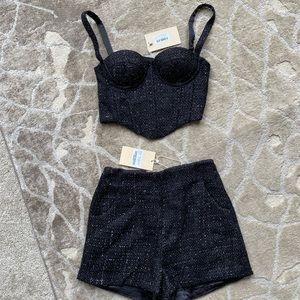 Meshki corset top and shorts set - XS